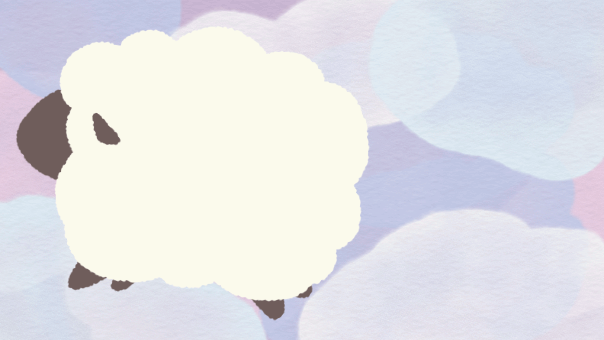 ふわふわ雲とひつじ 配信背景